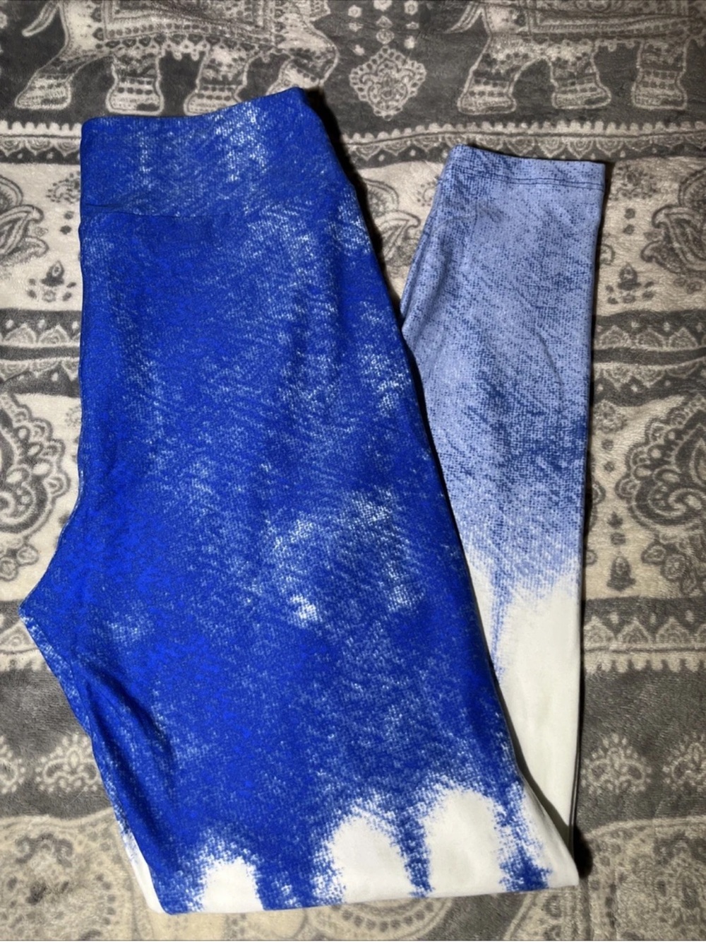 Women’s Leggings OS LuLaRoe Blue & White